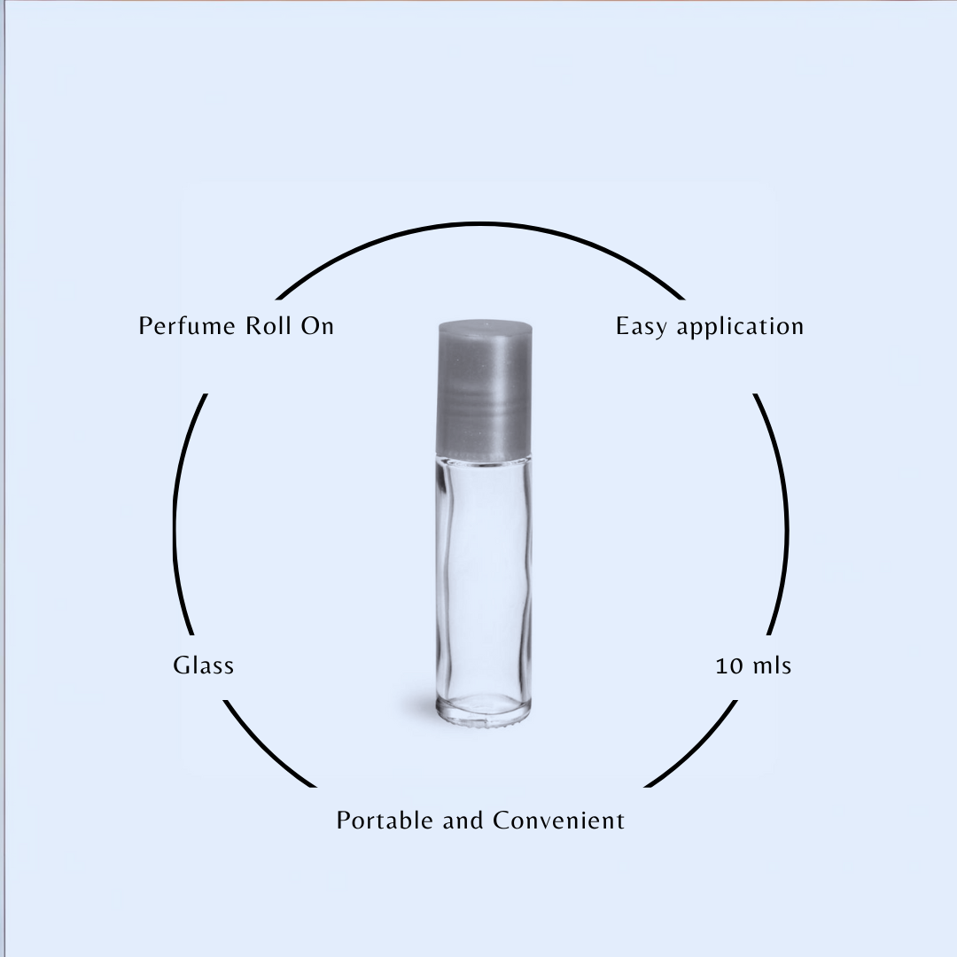 10 ml Clear Glass Roll on Bottle (5 in each pack)